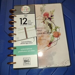 The Happy Planner Floral Undated Planner. Faith Edition